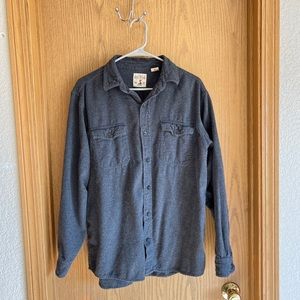 Red Head Brand Co. Mens Grey Flannel Shirt
